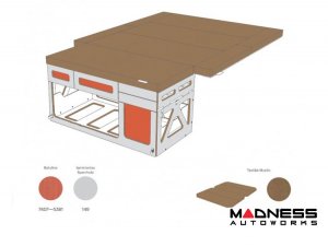 Volkswagen ID. Buzz Camper Kit - Sleeping Platform - Taupe Volkswagen ID. Buzz Camper Kit - Sleeping Platform - Taupe